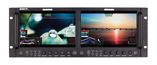 SWIT M-1093F Dual 9-inch FHD Waveform Rack LCD Monitor